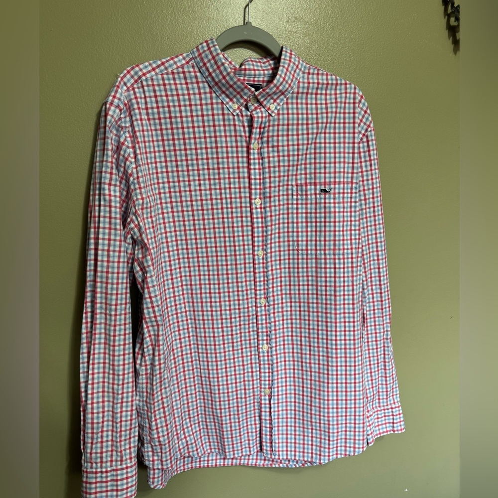 Vineyard Vines‎ Plaid Button Up, Size XL